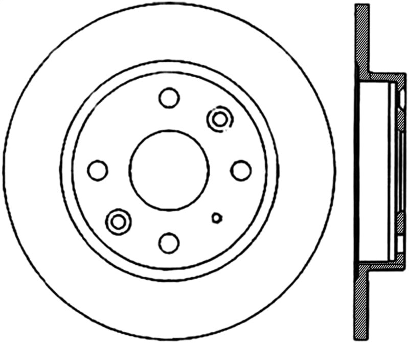 StopTech Sport Cryo Drilled/Slotted Brake Rotor; Rear Right