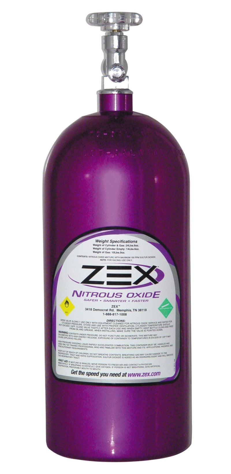 ZEX Nitrous Bottle With Valve