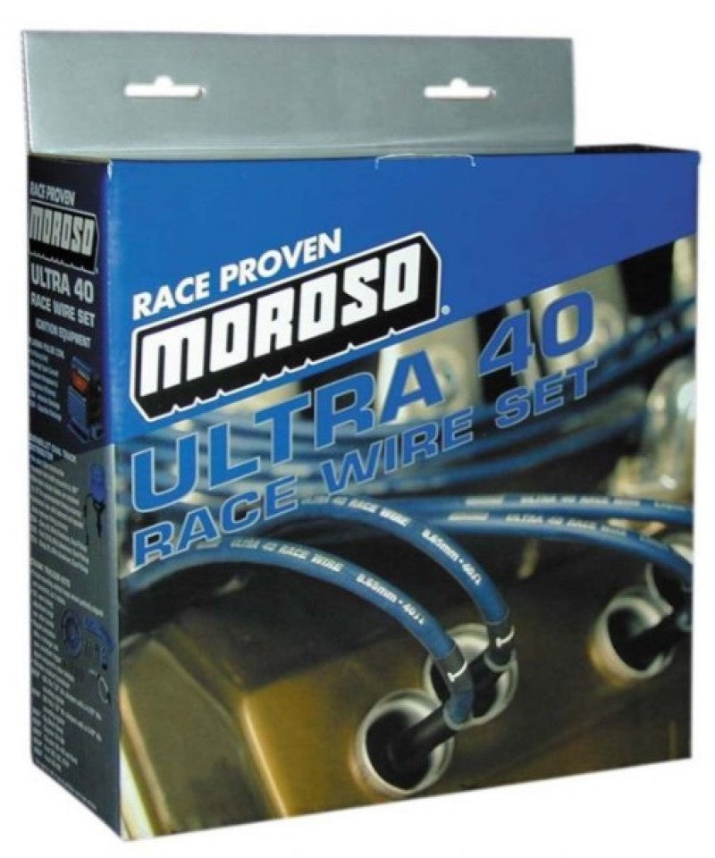 Moroso Chevrolet Big Block Ignition Wire Set - Ultra 40 - Unsleeved - Non-HEI - Crab Cap - Red 73690