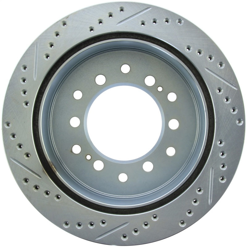 StopTech Select Sport 08-09 Toyota FJ Cruiser SportStop Slotted & Drilled Left Rear Rotor 227.44128L