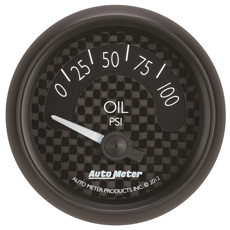 Autometer GT Series 52mm Short Sweep Electronic 0-100 psi Oil Pressure 8027 Main Image