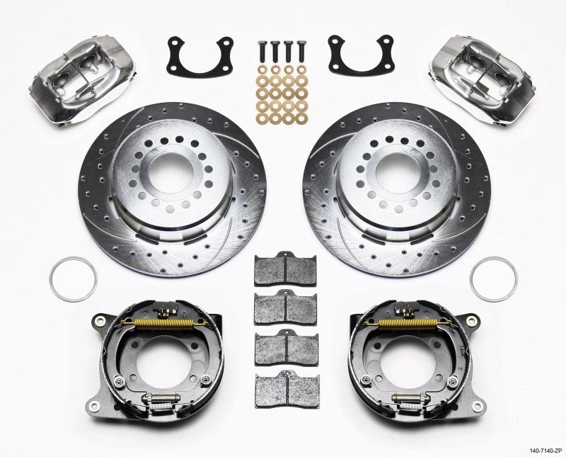 Wilwood Forged Dynalite P/S P-B Kit Drill-Zinc Polsh New Big Ford 2.50in Offset 140-7140-ZP Main Image