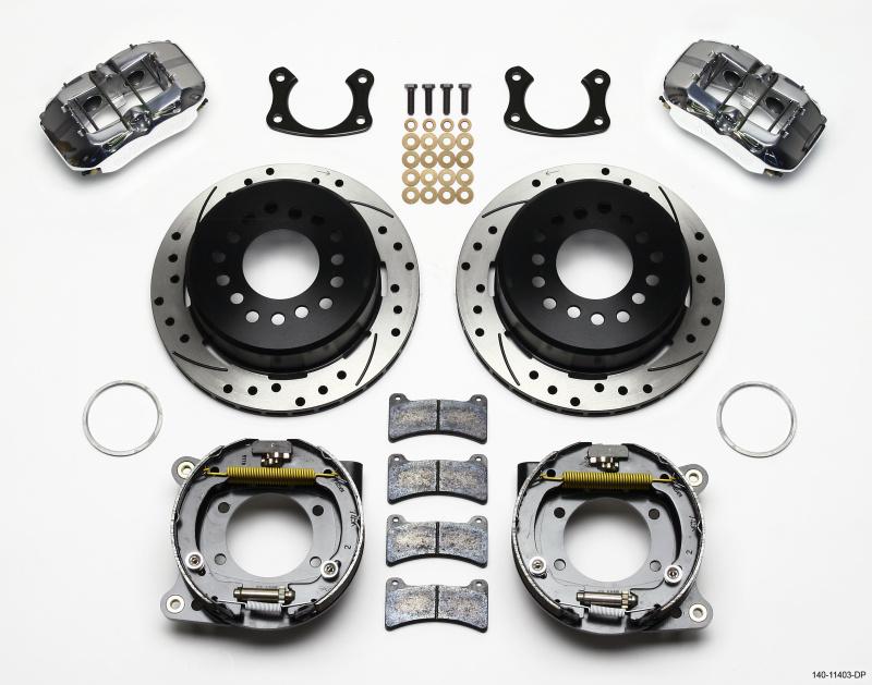 Wilwood Dynapro Low-Profile 11.00in P-Brake Kit Drill-Pol Small Ford 2.50in Offset 140-11403-DP Main Image