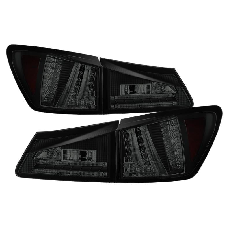 Spyder Lexus IS250 06-08 LED Tail Lights Black Smoke ALT-YD-LIS06-LED-BSM 5080790 Main Image