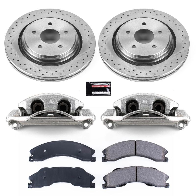 PowerStop PSB Autospecialty Kit w/Cals Brakes, Rotors & Pads Brake Kits - OE main image