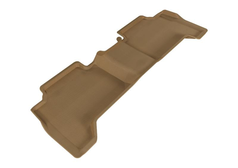 3D MAXpider 2005-2015 Toyota Tacoma Double Cab Kagu 2nd Row Floormats - Tan L1TY05721502 Main Image