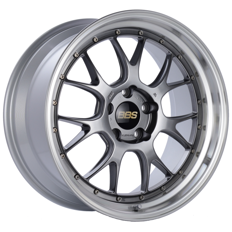 BBS LM-R 19x9.5 5x120 ET25 Diamond Black Center Diamond Cut Lip Wheel -82mm PFS/Clip Required LM305DBPK Main Image