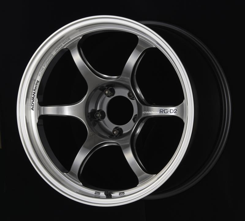 Advan RG-D2 17x7.5 +30 5-98 Machining & Racing Hyper Black Wheel YAT7F30TMBG Main Image