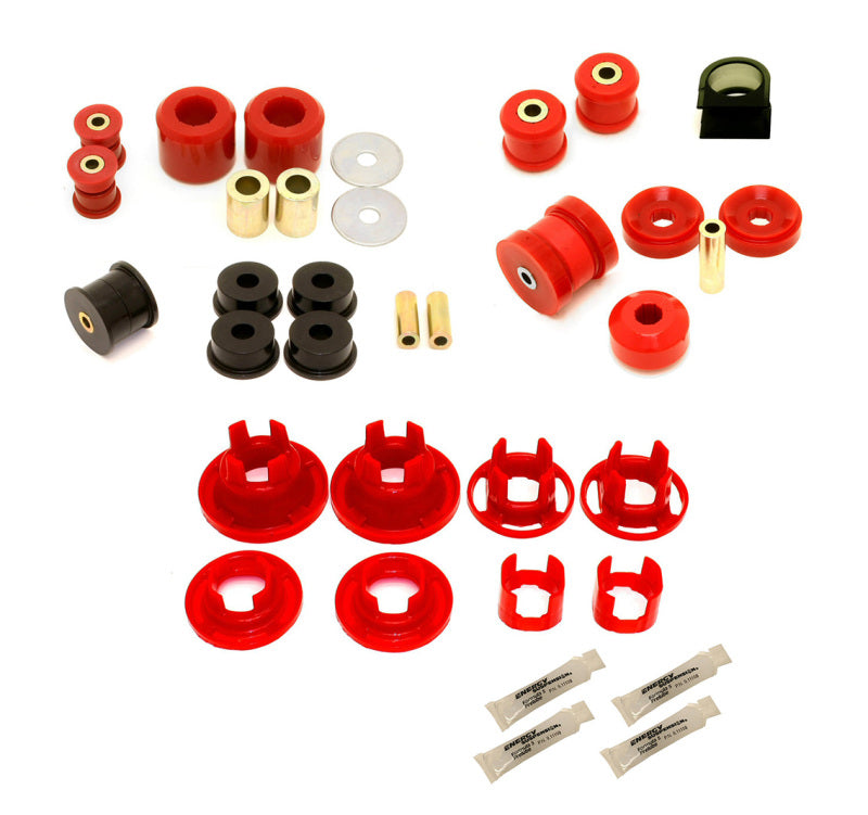 BMR 10-11 5th Gen Camaro Street Version Total Suspension Bushing Kit (BK041/BK021/BK022) - Black/Red BK023