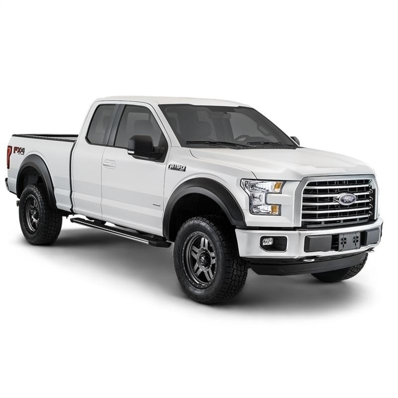 Bushwacker 17-18 Ford F-250 Super Duty Extend-A-Fender Style Flares 4pc - Black 20943-02 Main Image