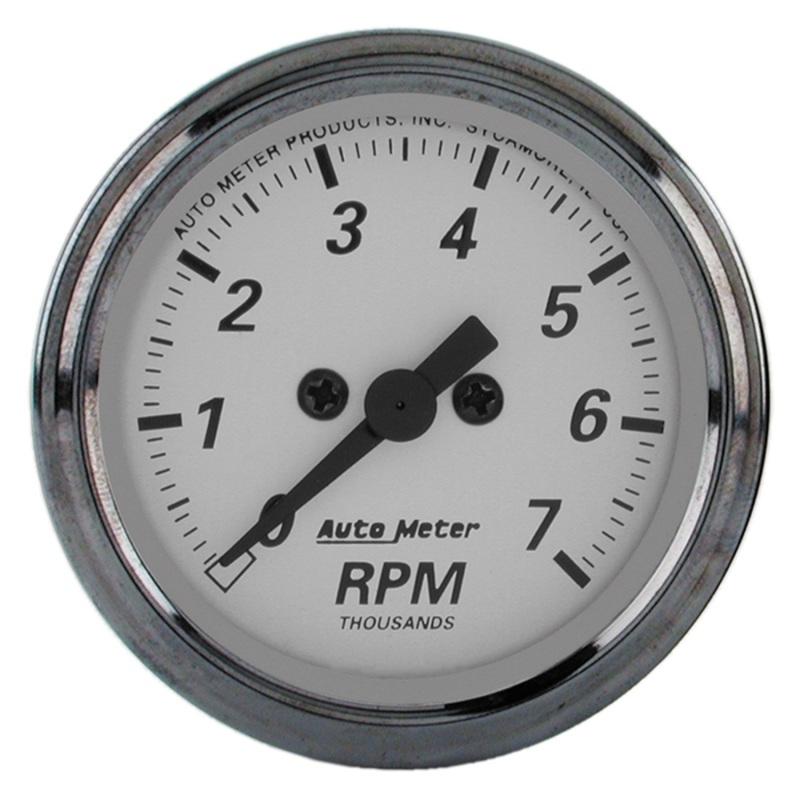 AutoMeter American Platinum 2-1/16in 7K RPM In-Dash Tachometer Gauge 1994 Main Image