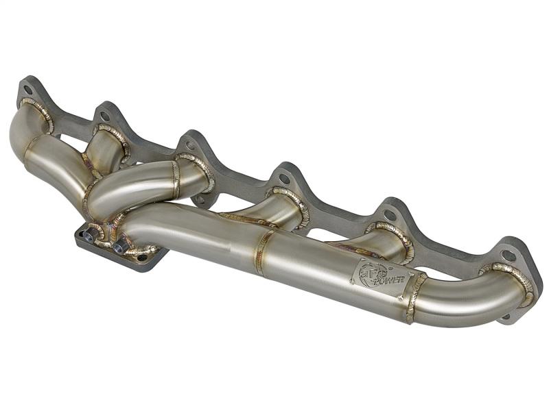 aFe Twisted Steel Header w/ Turbo Manifold 03-07 Dodge Diesel L6-5.9L 48-32017 Main Image