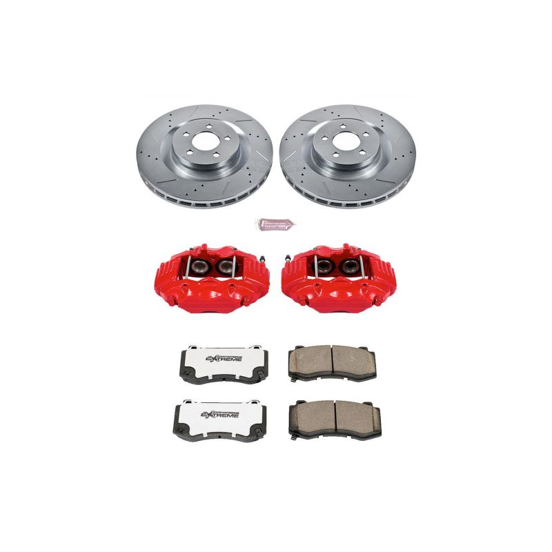 PowerStop PSB Z26 Street Kit w/Cals Brakes, Rotors & Pads Brake Kits - Performance D&S main image