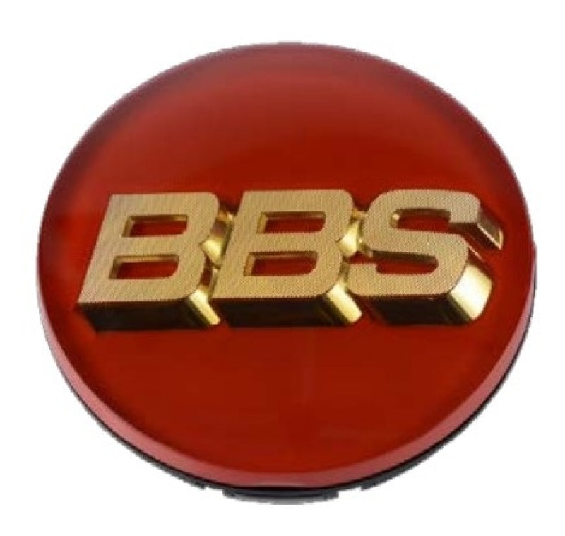 BBS Center Cap 70.6mm Red/Gold (3-tab) (56.24.073) 56.24.099