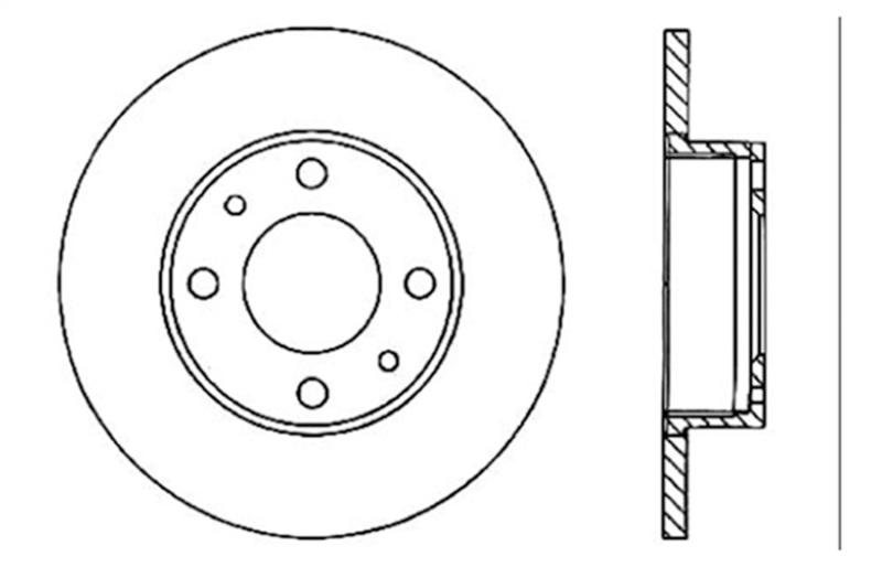 StopTech Slotted & Drilled Sport Brake Rotor 127.04000R Main Image