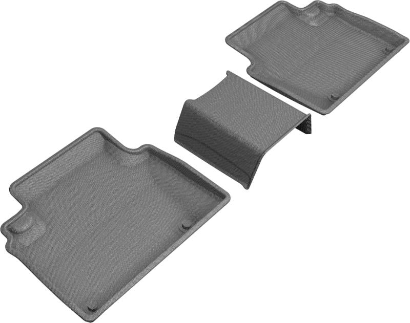 3D MAXpider 2018-2019 Honda Clarity Plug-in Hybrid Kagu 2nd Row Floormats - Gray L1HD10021501 Main Image