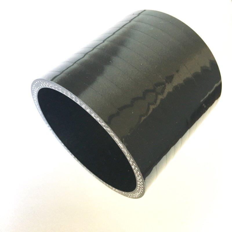 Stainless Bros 3.0in Straight 4-Ply Silicone Coupler - Black 131-07603-0401 Main Image