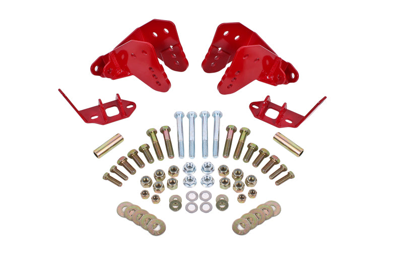 BMR 78-87 G-Body Rear Coilover Conversion Kit w/ Control Arm Bracket - Red CCK007R