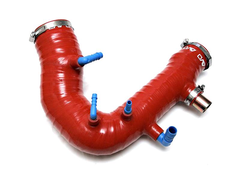 AVO Induction Red Silicone Turbo Inlet - 02-07 Subaru WRX / 04-07 Subaru STI S2A00G41BREDA Main Image