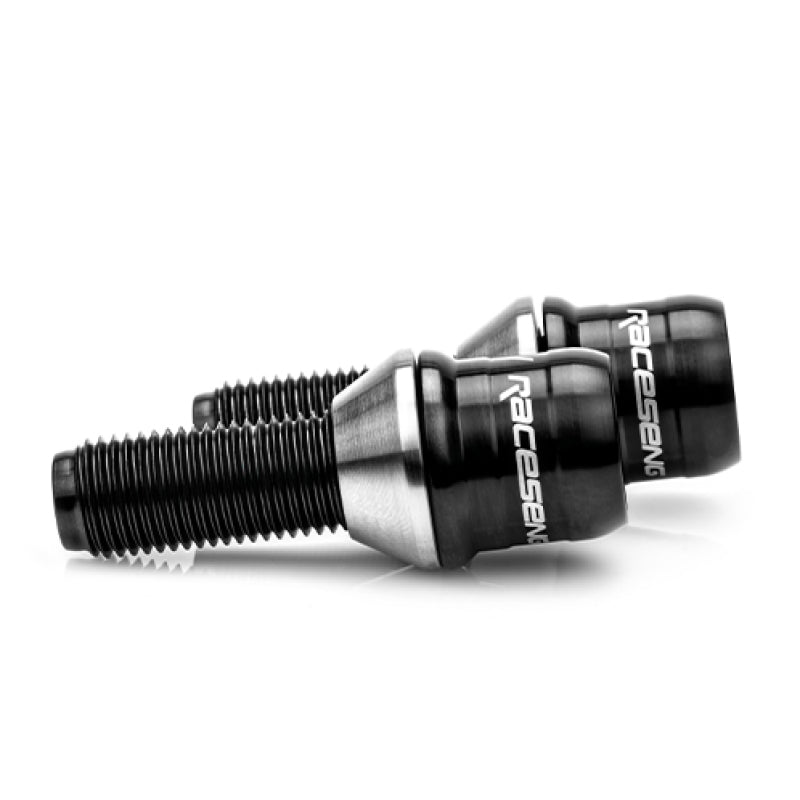 Raceseng TLR-1 Titanium Lug Bolt Set - M14x1.5mm / Conical 60 Deg. Floating Seat - Brushed Black 01033BRBS10-01033BRBS10-103102S20