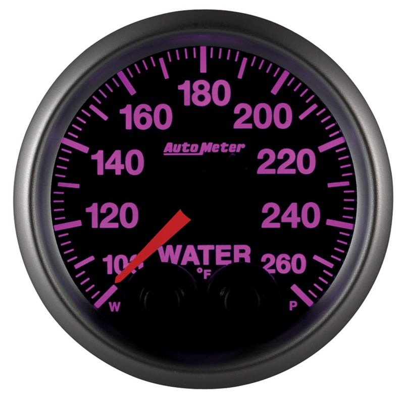 Autometer Elite Nascar 2-1/16in 100-260 Deg. F Water Temp. w/ Peak and Warn Gauge w/ Pro-Control 5654-05702