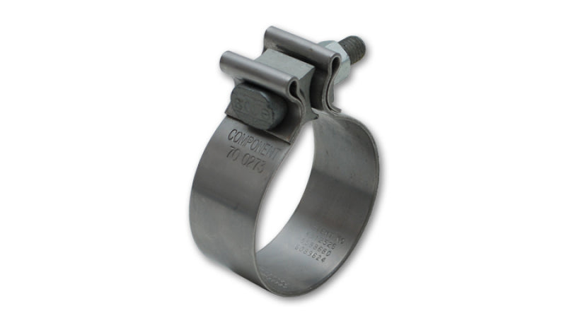 Vibrant Stainless Steel Seal Clamp for 2.5" O.D. Tubing (1.25" Wide Band)