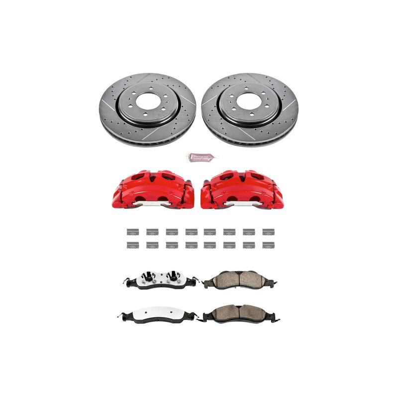 PowerStop PSB Z36 Truck & Tow Kit w/Cals Brakes, Rotors & Pads Brake Kits - Performance D&S main image