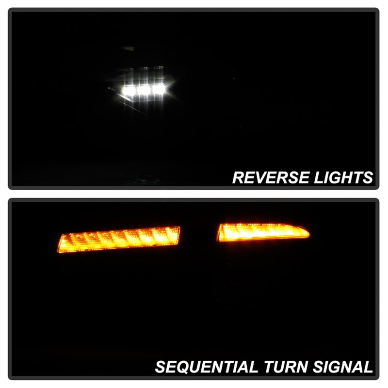 Spyder 08-14 Subara Impreza WRX Hatchback LED Tail Lights Seq Signal Black ALT-YD-SI085D-SEQ-BK 5086730