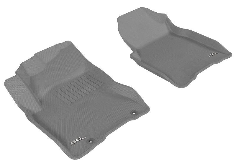 3D MAXpider 2008-2013 Nissan Rogue Kagu 1st Row Floormat - Gray L1NS02911501 Main Image