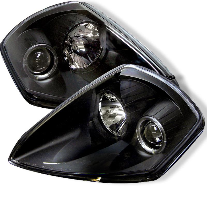 Spyder Mitsubishi Eclipse 00-05 Projector Headlights LED Halo Black High H1 Low H1 PRO-YD-ME00-HL-BK 5011374 Main Image