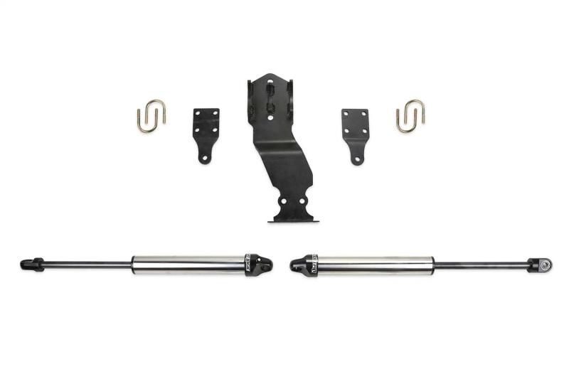 Fabtech 17-20 Ford F250/F350 4WD Dual Steering Stabilizer System w/DL 2.25 Shocks FTS22303 Main Image