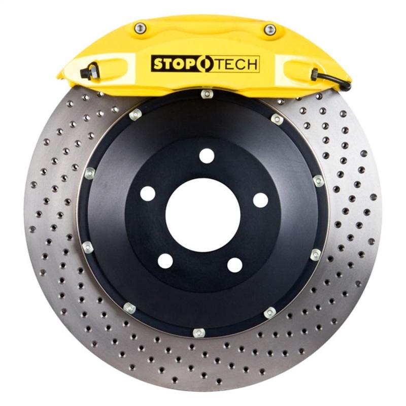 StopTech 94-04 Mustang (incl Cobra/Mach One) Front BBK Yellow ST-40 332x32 Drilled Rotor 83.328.4600.82 Main Image