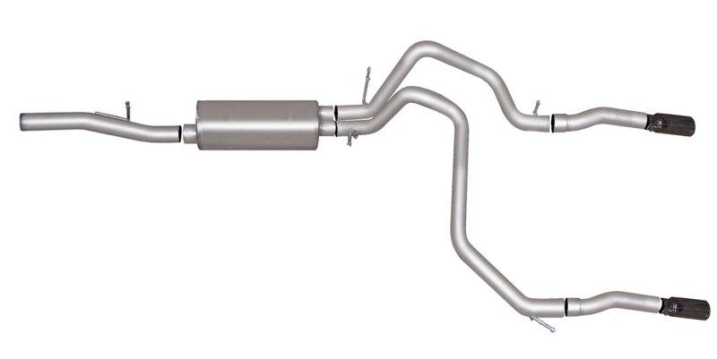 Gibson 10-14 Chevrolet Tahoe LS 5.3L 2.25in Cat-Back Dual Split Exhaust - Stainless 65641 Main Image