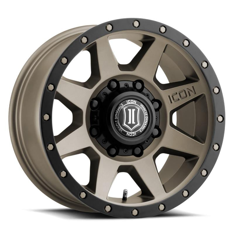 ICON Rebound 17x8.5 8x170 6mm Offset 5in BS 125mm Bore Titanium Wheel 1817858150TT Main Image