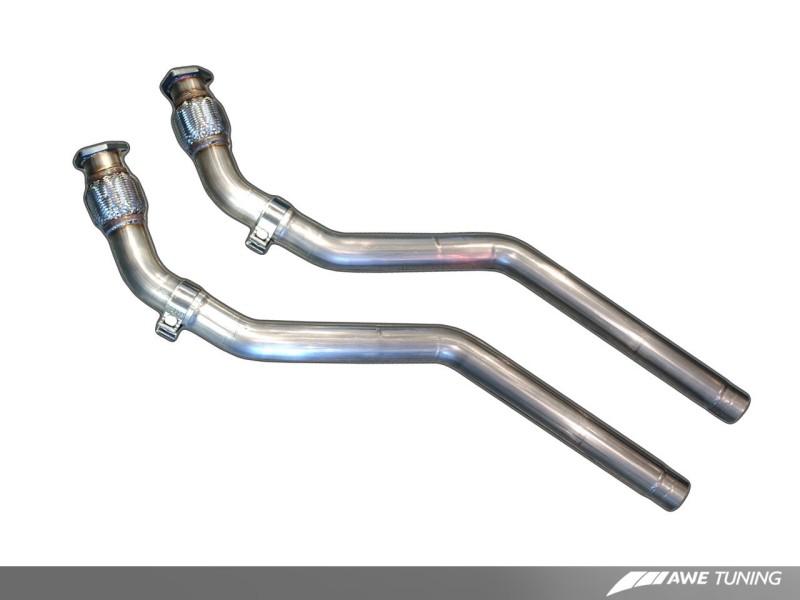 AWE Tuning Audi B8 4.2L Non-Resonated Downpipes for S5 3215-11036 Main Image