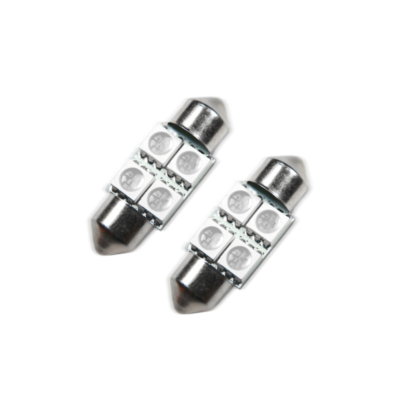 ORACLE Lighting Oracle 33MM 4 LED 3-Chip Festoon Bulbs (Pair) - Blue 5203-002