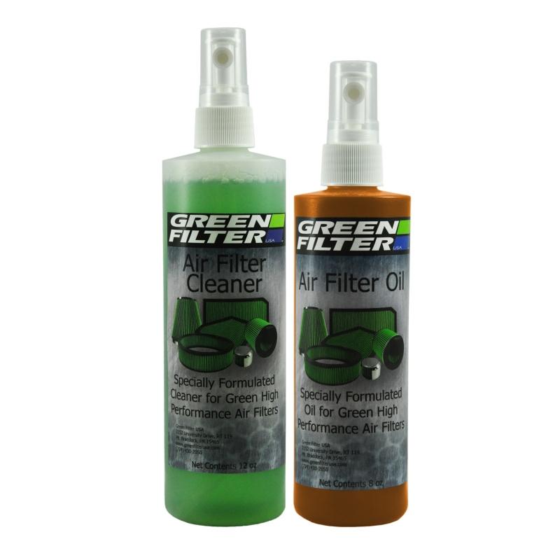 Green Filter Cleaner & Synthetic Oil Kit 12oz Cleaner / 8oz Oil (Orange) 2807 Main Image