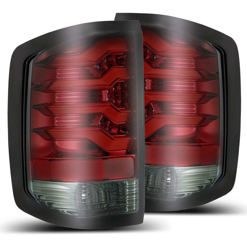 AlphaRex 14-18 Chevrolet Silverado 1500 PRO-Series LED Tail Lights Red Smoke 620020