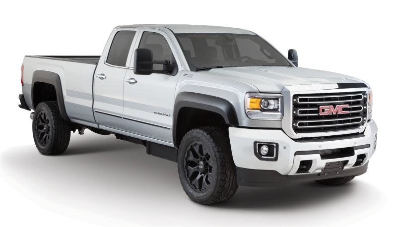 Bushwacker 20-21 GMC Sierra 2500HD Extend-A-Fender Style Flares Front 4pc - Black 40988-02