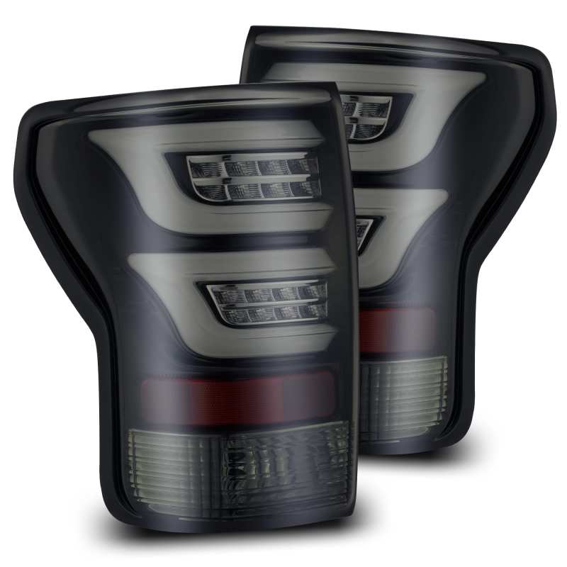 AlphaRex 07-13 Toyota Tundra PRO-Series LED Tail Lights Jet Black 670010