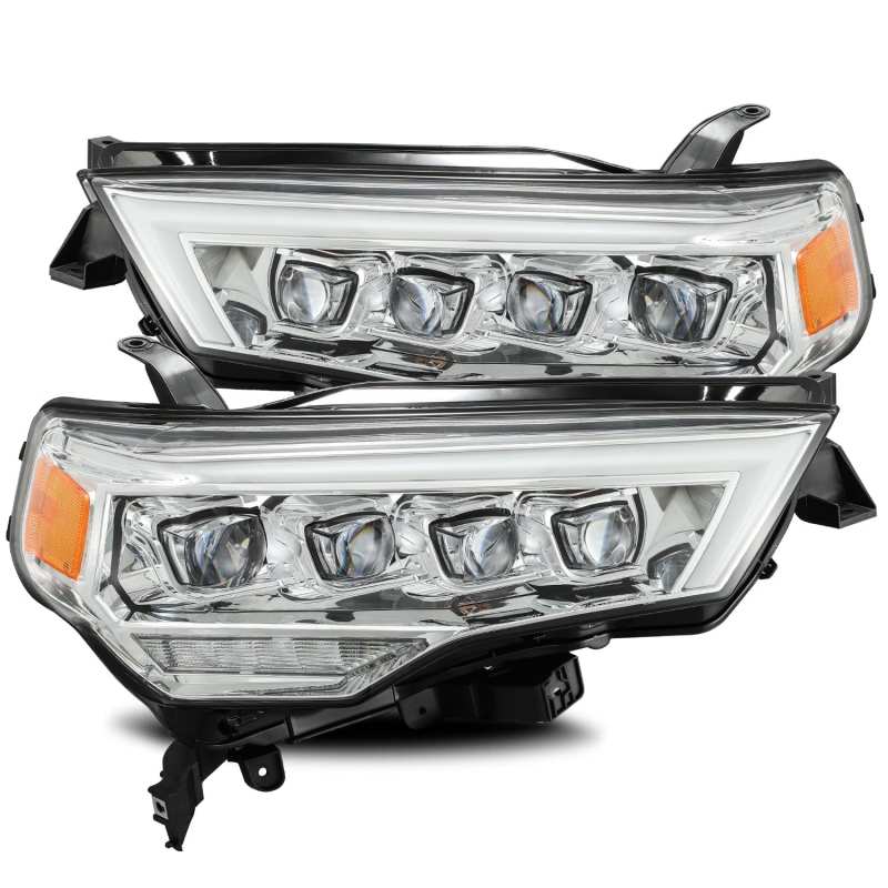 AlphaRex 14-20 Toyota 4Runner NOVA LED Projector Headlights Plank Style Chrome w/Activation Light 880724 Main Image