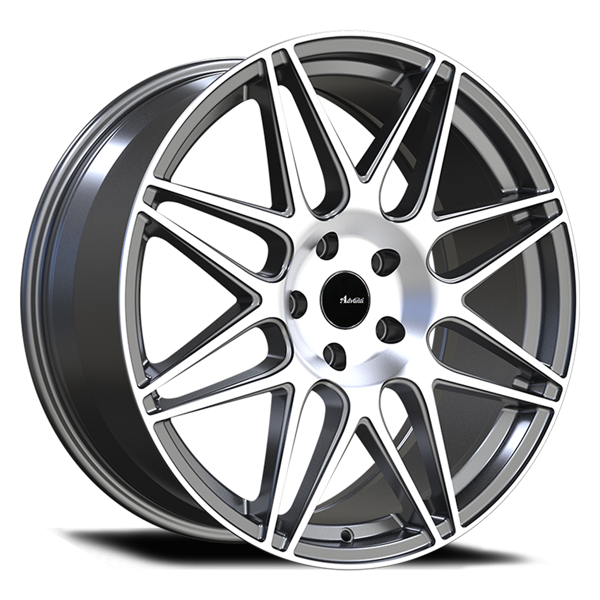 Advanti Racing Classe Wheel Matte Gunmetal Machine Face 18x9 +35 5x100