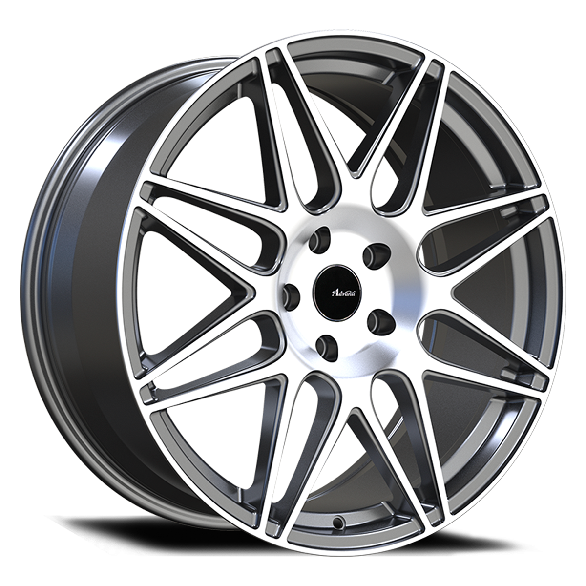 Advanti Racing Classe Wheel Matte Gunmetal Machine Face 20x10 +35 5x112