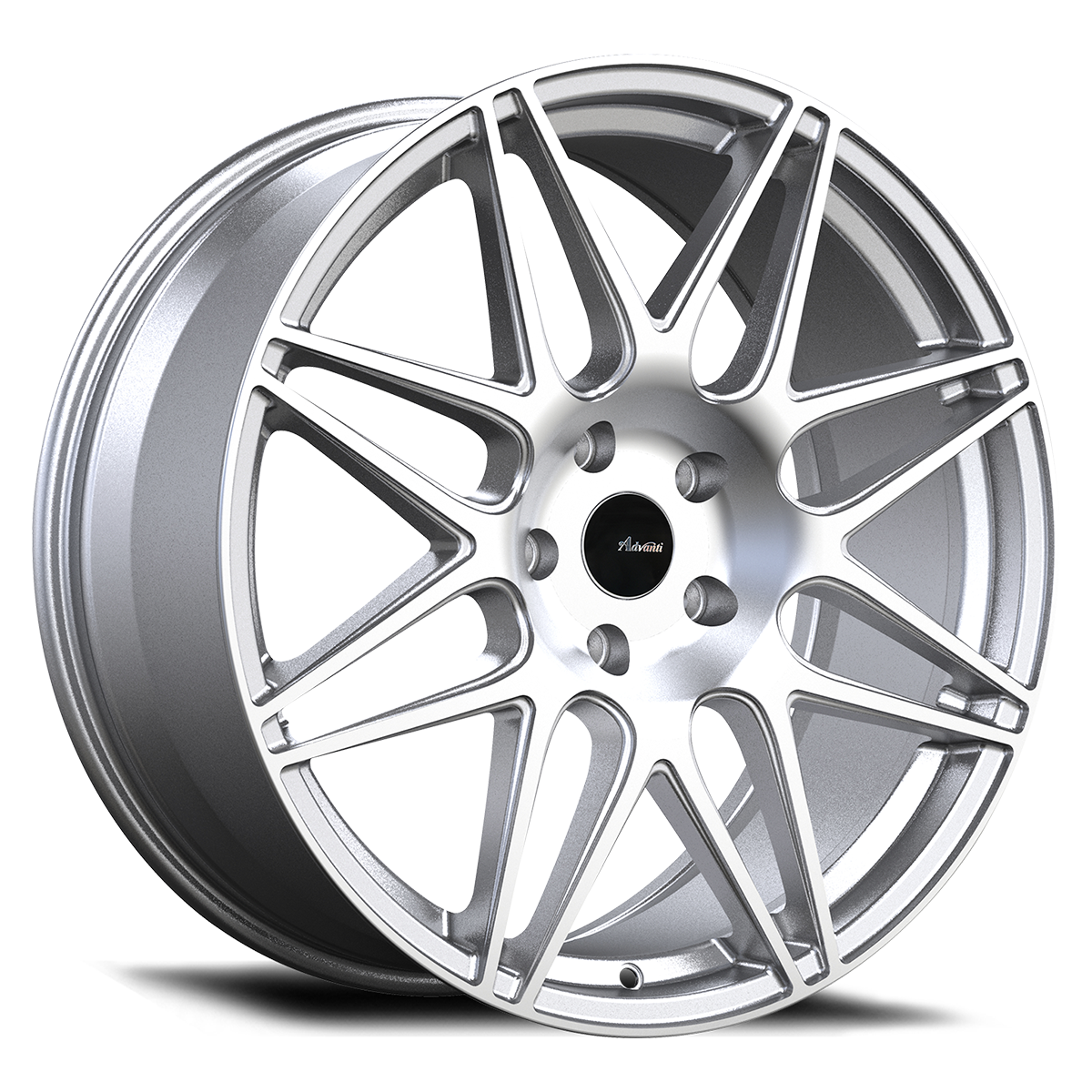 Advanti Racing Classe Wheel Silver Machine Face 18x8 +35 5x100