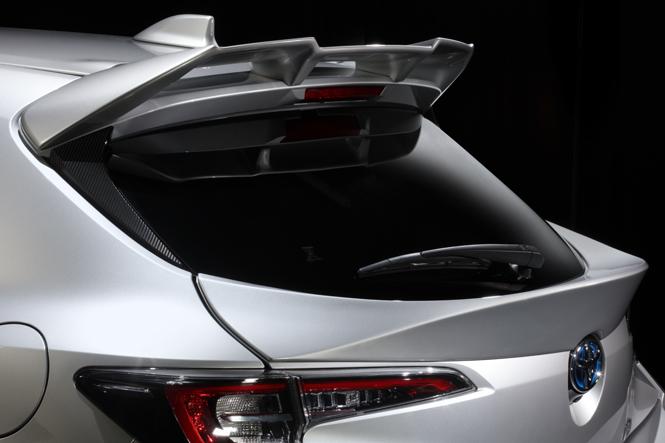 TOM'S Racing Rear Mid Spoiler (Ducktail) for Toyota Corolla Hatchback (2019+) / GR Corolla Hatchback (2023+) *Discontinued