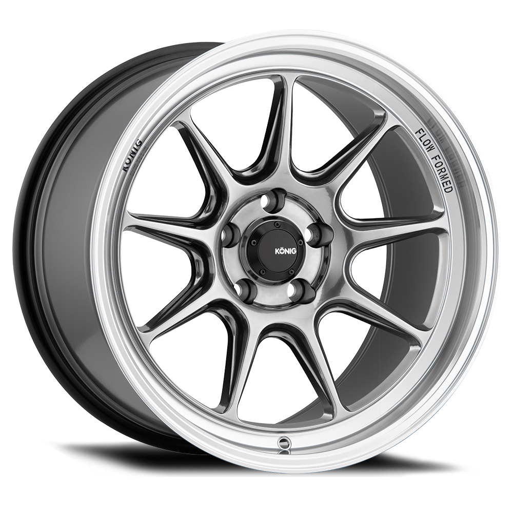 Konig Countergram Wheel Hyper Chrome / Machined Lip 19x11 +18 5x114.3