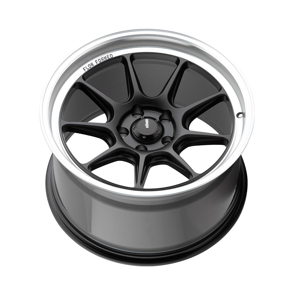 Konig Countergram Wheel Matte Black / Matte Machined Lip 15x7.5 +35 4X100