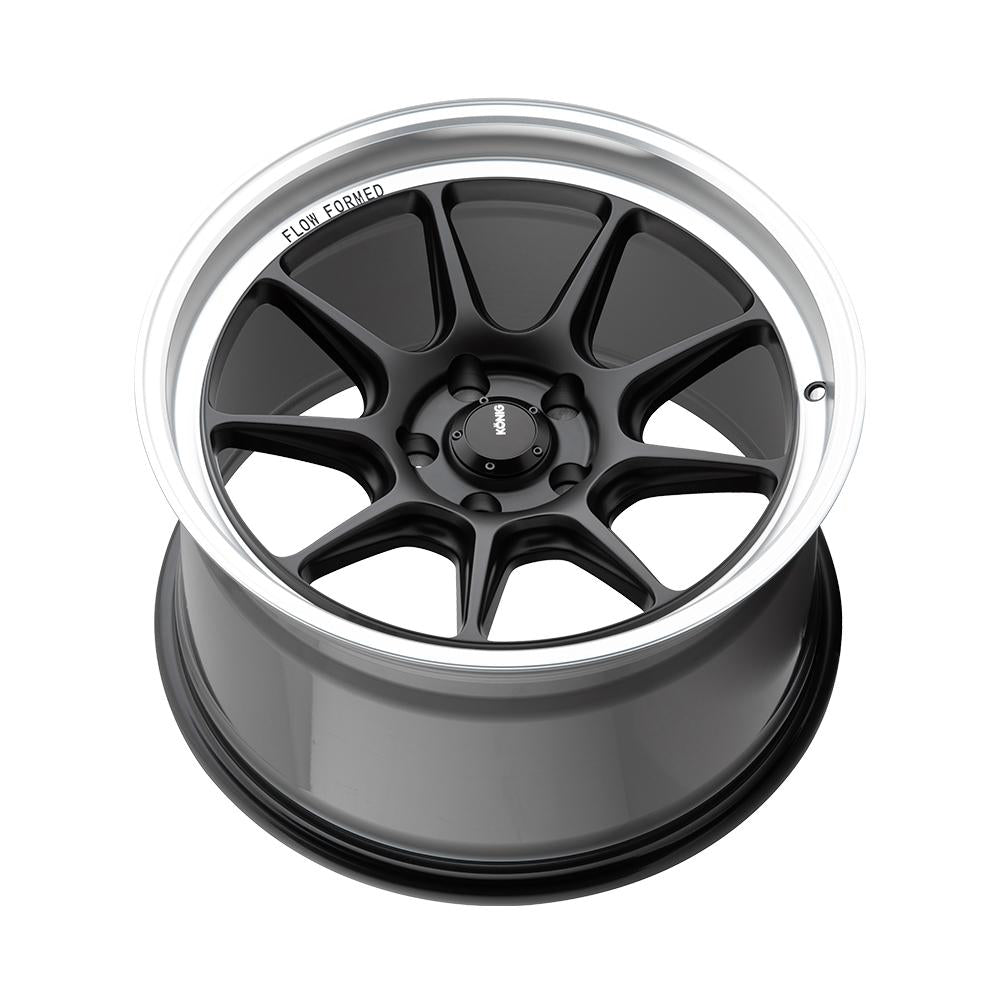 Konig Countergram Wheel Matte Black / Matte Machined Lip 18X8.5 +43 5x108