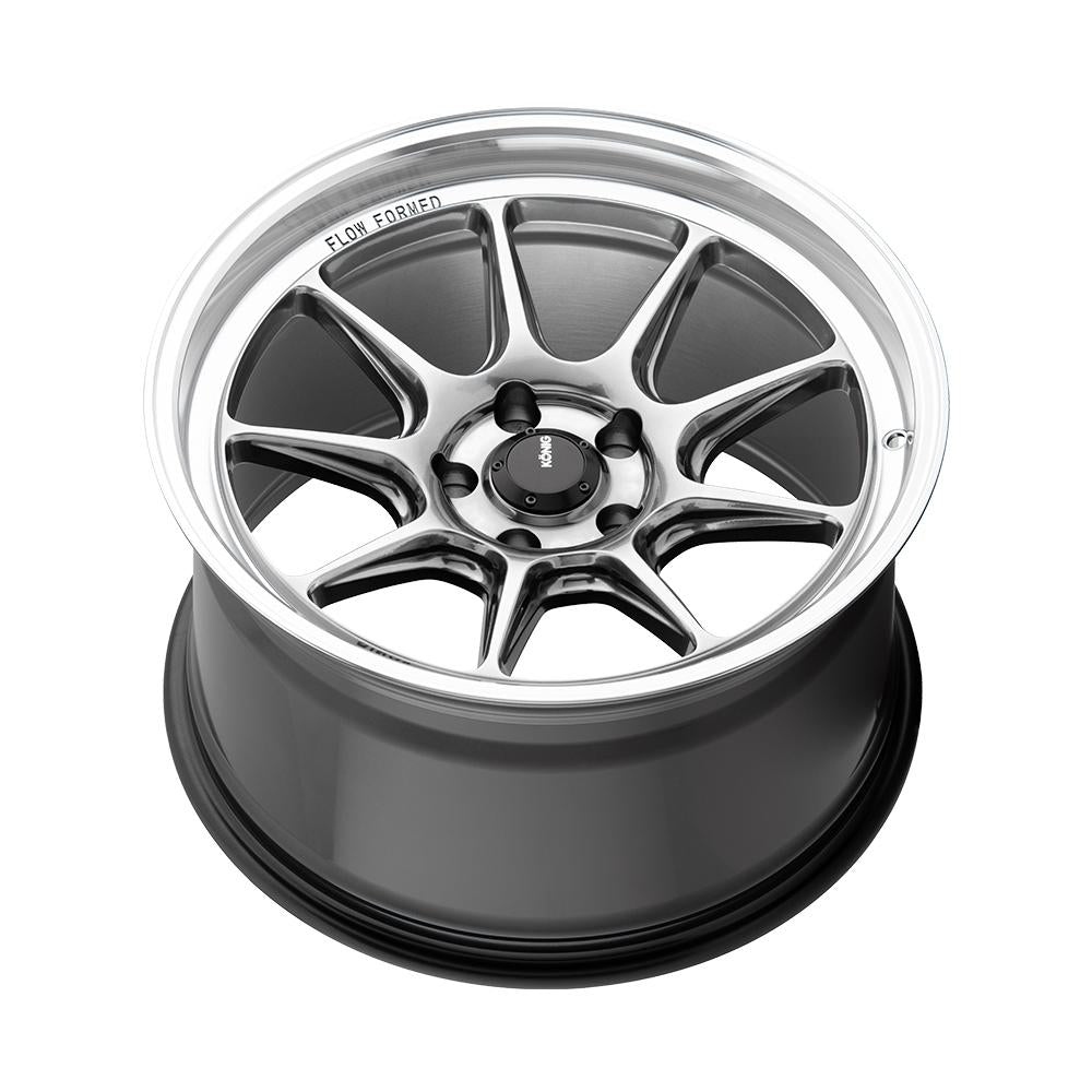 Konig Countergram Wheel Hyper Chrome / Machined Lip 15x7.5 +35 4X100