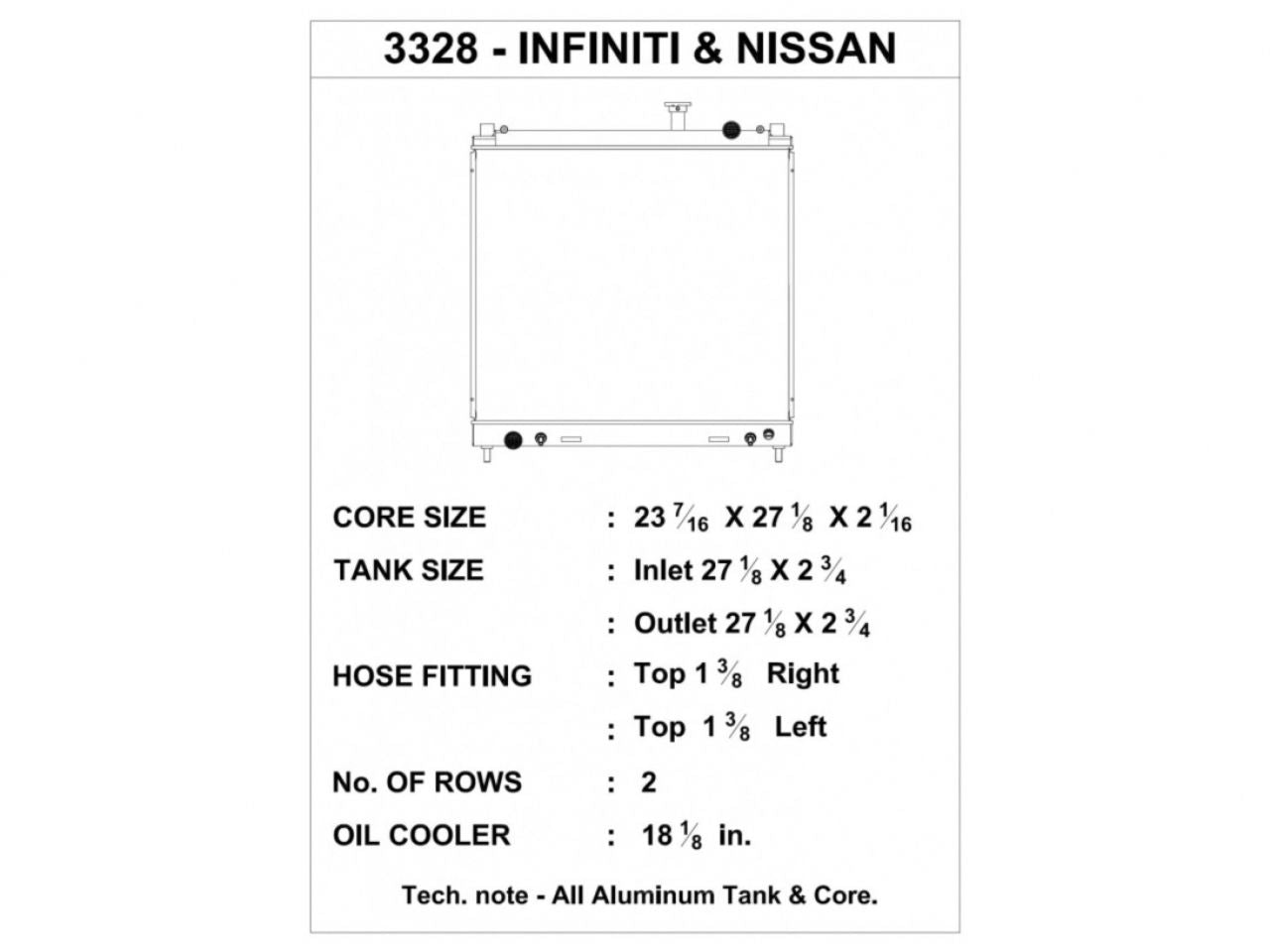 CSF Radiators 3328 Item Image